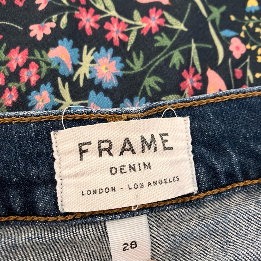 FRAME denim Le High Straight in Kingsway wash 28 - Picture 5 of 7